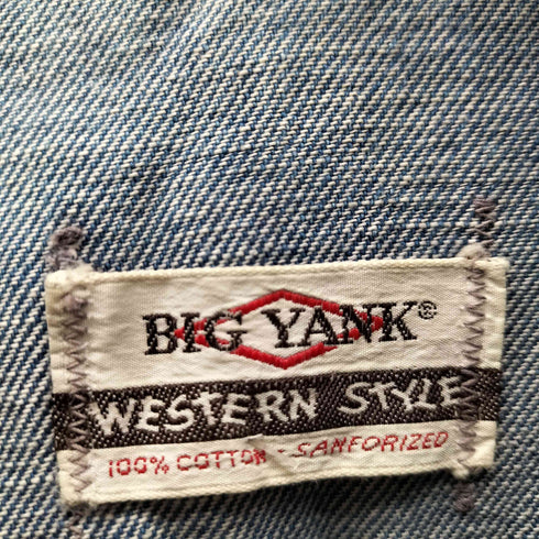ビッグヤンク BIG YANK 70S WESTERN STYLE ウエスタン デニム シャツ ジャケット 開襟 オープンカラー メンズ
