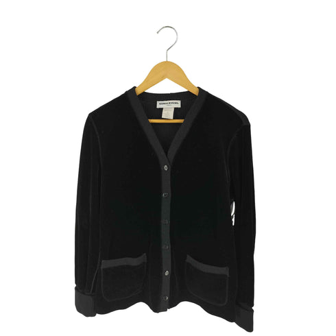 ソニアリキエル SONIA RYKIEL ニット切替 ベルテッド カーディガン レディース import:L