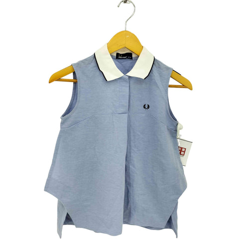 フレッドペリー FRED PERRY ロゴ刺繍 ノースリーブ ポロシャツ レディース US:8