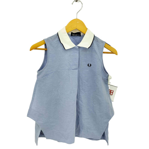フレッドペリー FRED PERRY ロゴ刺繍 ノースリーブ ポロシャツ レディース US:8