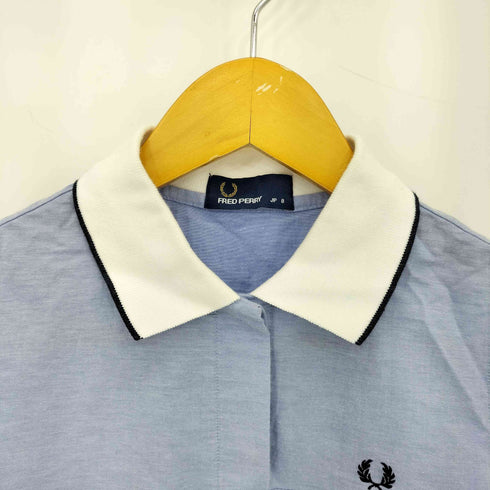 フレッドペリー FRED PERRY ロゴ刺繍 ノースリーブ ポロシャツ レディース US:8