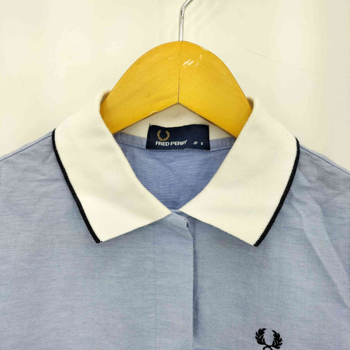 フレッドペリー FRED PERRY ロゴ刺繍 ノースリーブ ポロシャツ レディース US:8