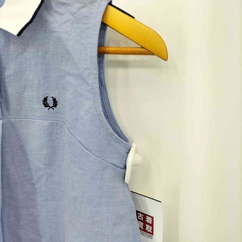 フレッドペリー FRED PERRY ロゴ刺繍 ノースリーブ ポロシャツ レディース US:8