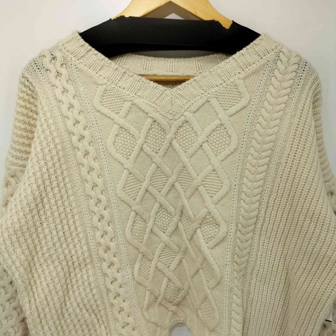 マカフィー MACPHEE エアヤーンケーブル クルーネックプルオーバー メンズ import:S