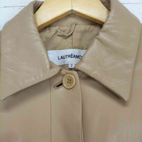 ロートレアモン LAUTREAMONT シープスキン比翼レザーコート レディース JPN:2