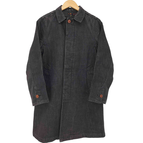スカルジーンズ SKULL JEANS デニムステンカラーコート メンズ US:36