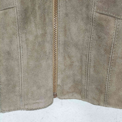 ウィルソン Wilsons Leather スウェードフリンジレザージャケット レディース US:10