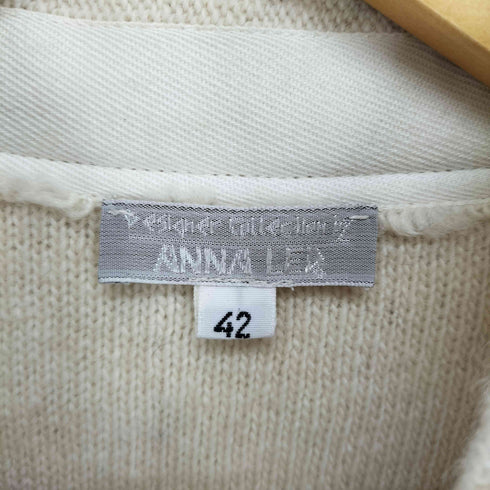 ANNA LED スタンドカラー切替ウールジャケット レディース EUR:42