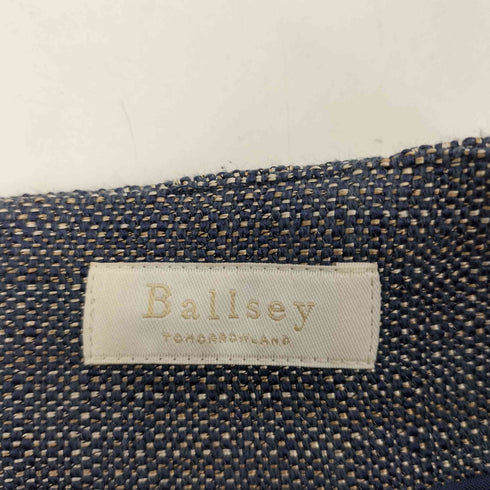 ボールジー BALLSEY ポリエステルコットンツイードハイウエストIラインスカート レディース JPN:36