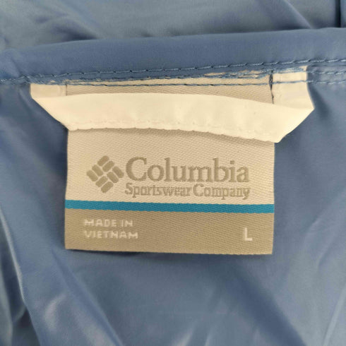 コロンビアスポーツウェア Columbia Sportswear ロゴ プリント ドローコード バイカラー フルジップ ナイロンジャケット マウンテンジャケット レディース import:L