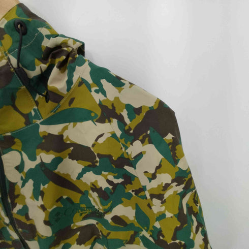 コロンビア Columbia カモ柄 ナイロンジャケット マウンテンパーカー レディース import:S