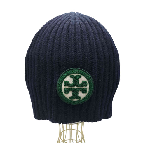 トリーバーチ TORY BURCH Colar Block Logo Merino Wool Beanie カラー ブロック ロゴ メリノウール ビーニー ニット帽 レディース