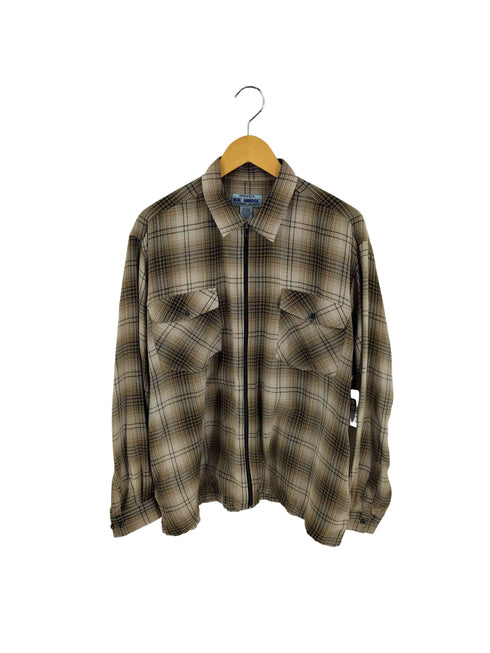 HABAND'S ICE HOUSE FLANNEL SHIRTS チェック ジッパー フランネル シャツ メンズ import:XL