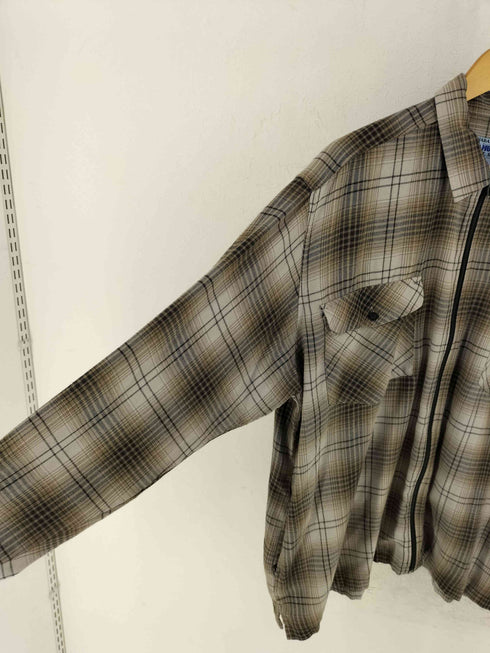 HABAND'S ICE HOUSE FLANNEL SHIRTS チェック ジッパー フランネル シャツ メンズ import:XL