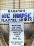 HABAND'S ICE HOUSE FLANNEL SHIRTS チェック ジッパー フランネル シャツ メンズ import:XL