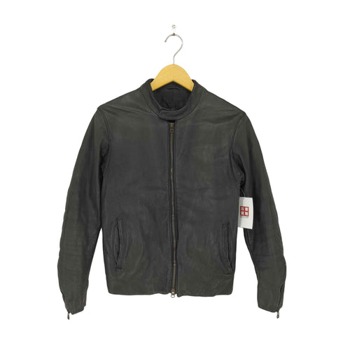カウレザーシングルライダースジャケット メンズ JPN:42