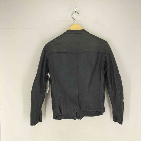 カウレザーシングルライダースジャケット メンズ JPN:42