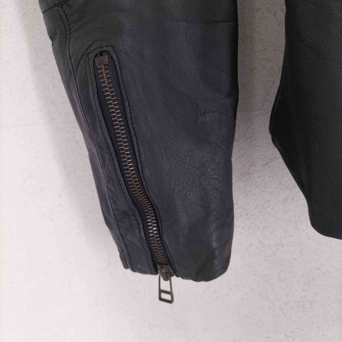 カウレザーシングルライダースジャケット メンズ JPN:42