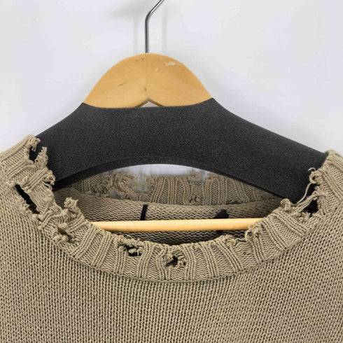 ダメージクルーネックニット Y2K グランジ メンズ JPN:L