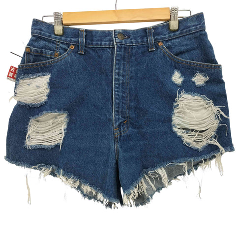 リーバイス Levis 80S USA製 ボタン裏544刻印 18505-0214 カットオフ デニム ホット ショート パンツ レディース 18