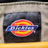 ディッキーズ Dickies 企業ロゴ 刺繍 裏地サーマル ダック ジップアップ パーカー ジャケット ボロ 襤褸 メンズ import:M
