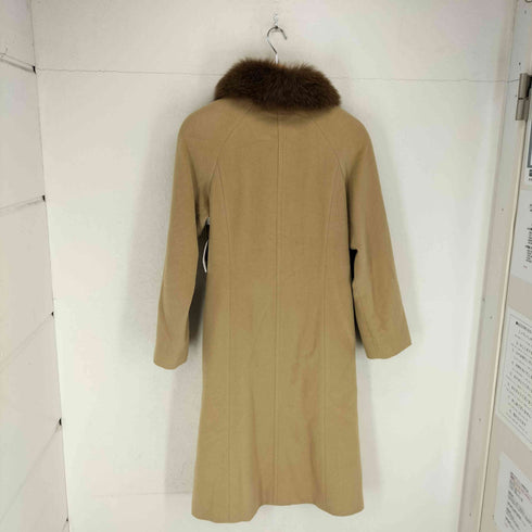 Clothing Collection 襟ファー アンゴラ混ステンカラーコート レディース JPN:9号