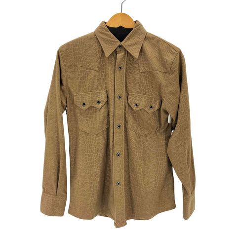 ヒューストン HOUSTON クロコデザイン ウエスタンシャツ メンズ JPN:S