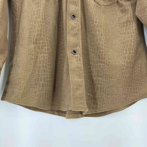 ヒューストン HOUSTON クロコデザイン ウエスタンシャツ メンズ JPN:S