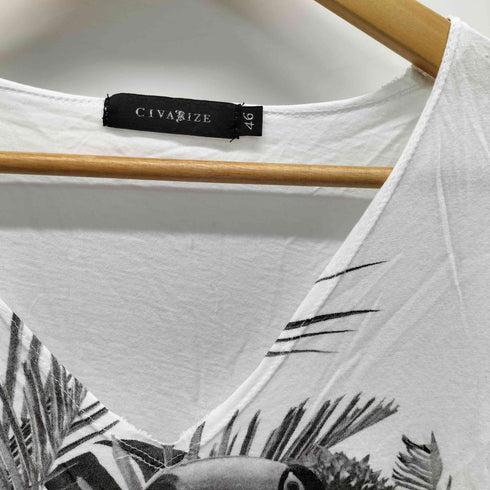 シヴァーライズ CIVARIZE フラワープリント ロングカットソー メンズ JPN:46