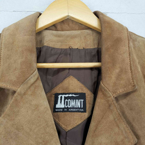 COMINT Genuine Leather アルゼンチン製 フリンジスウェードジャケット レディース