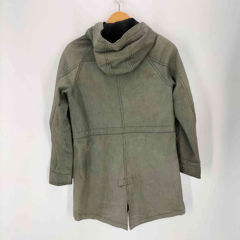 sensual FMH NUDE PIG SKIN レザーフーディージャケット メンズ 38