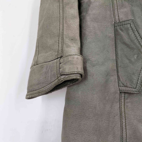 sensual FMH NUDE PIG SKIN レザーフーディージャケット メンズ 38