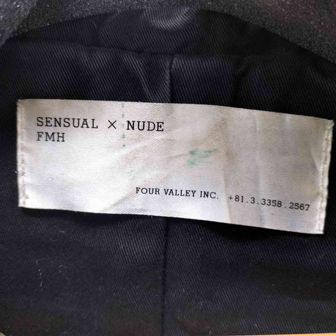 sensual FMH NUDE PIG SKIN レザーフーディージャケット メンズ 38