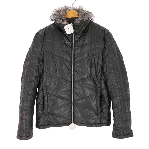 襟ファー 中綿ジップアップジャケット Y2K メンズ JPN:M