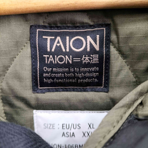 タイオン TAION ミリタリー フード ダウンコート メンズ JPN:XXL