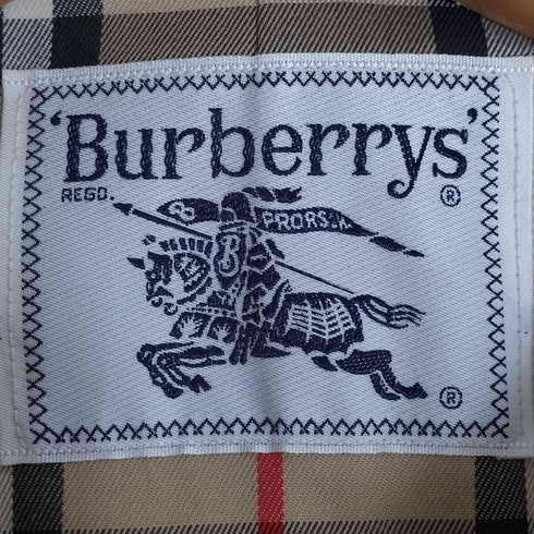 バーバリーズ BURBERRYS 70~80S 裏地ノバチェック ステンカラーコート レディース
