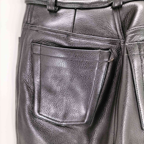 OUTLOW カウレザーパンツ レディース 28