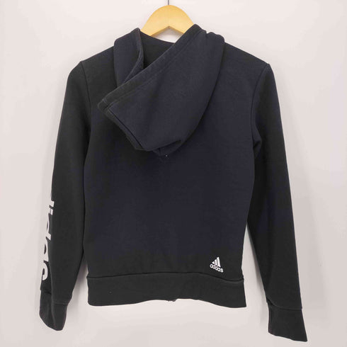 アディダス adidas 袖ロゴ プリント ジップアップ フーディ パーカー レディース JPN:L