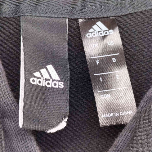 アディダス adidas 袖ロゴ プリント ジップアップ フーディ パーカー レディース JPN:L