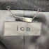 アイシービー ICB フォックスファー付 アンゴラ混 比翼ボタン ウール ジャケット レディース JPN:9号