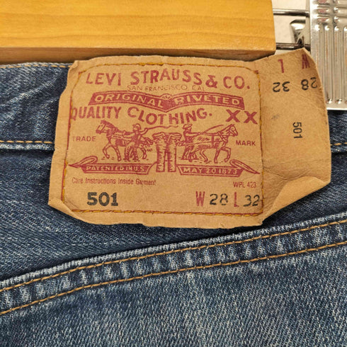 リーバイス Levis ボタン裏273 02製造 501ボタンフライデニムパンツ メンズ W28 L32