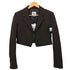 ザラ ZARA チェック クロップド 1B テーラードジャケット レディース import:S
