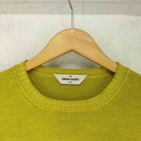 グランサッソ Gran Sasso イタリア製 ウール クルーネックニット メンズ JPN:46