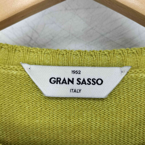 グランサッソ Gran Sasso イタリア製 ウール クルーネックニット メンズ JPN:46