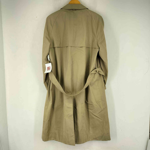 アクアスキュータム AQUASCUTUM 70-80S 英国製 裏地チェック 比翼ステンカラーコート メンズ