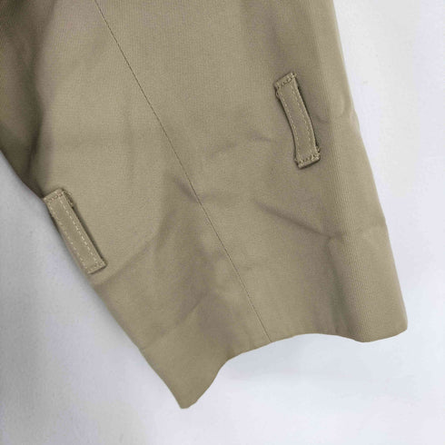 アクアスキュータム AQUASCUTUM 70-80S 英国製 裏地チェック 比翼ステンカラーコート メンズ