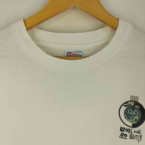 ヘインズ Hanes 90S USA製 THE ONLY THINK TANK WITH A HIGH-DIVE 両面プリント Tシャツ メンズ import:L