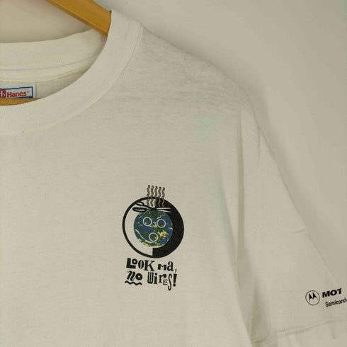 ヘインズ Hanes 90S USA製 THE ONLY THINK TANK WITH A HIGH-DIVE 両面プリント Tシャツ メンズ import:L