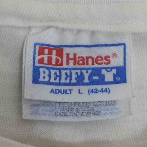 ヘインズ Hanes 90S USA製 THE ONLY THINK TANK WITH A HIGH-DIVE 両面プリント Tシャツ メンズ import:L