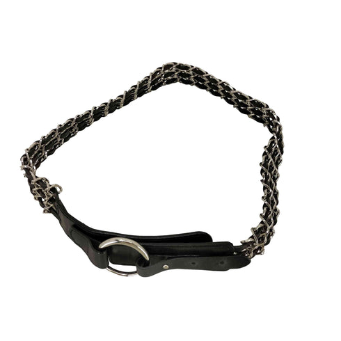 チェーンデザイン レザーベルト Y2K メンズ